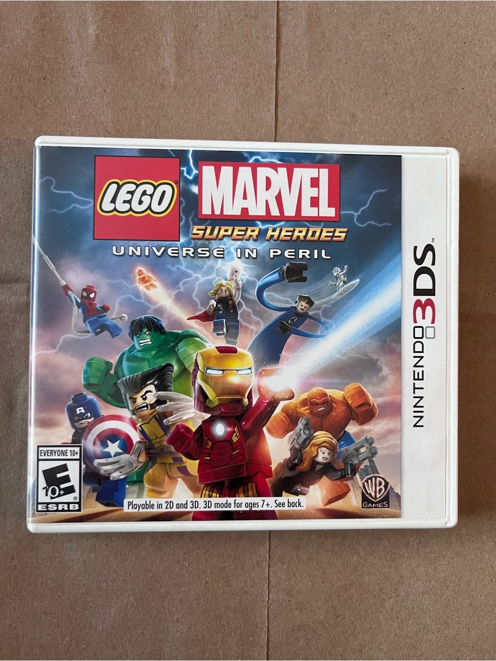 Lego Marvel Super Heroes: Universe in Peril - White, Red, Blue - Nintendo 3DS